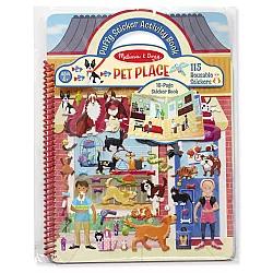 Набор многоразовых объемных наклеек Дом для животных (115 шт) от Melissa & Doug