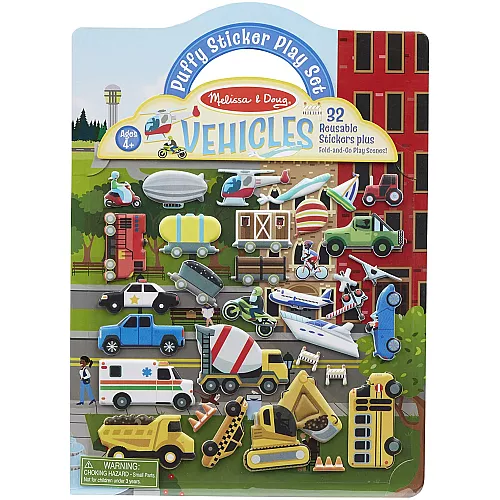Набор с многоразовыми наклейками Транспорт (32 шт) от Melissa & Doug Набор с многоразовыми наклейками Транспорт (32 шт) от Melissa & Doug