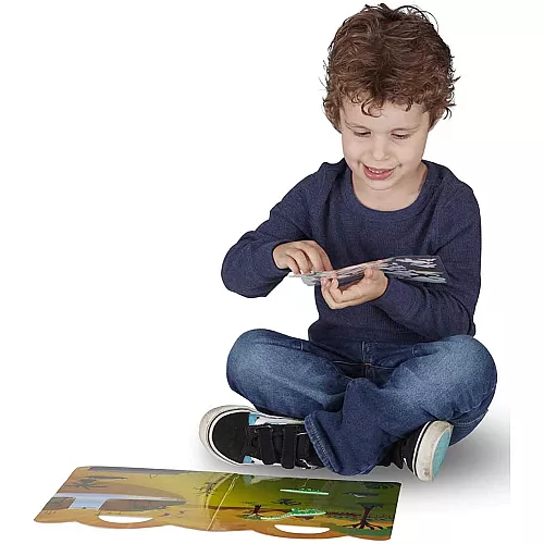 Набор с многоразовыми объемными наклейками Динозавры (36 шт) от Melissa & Doug