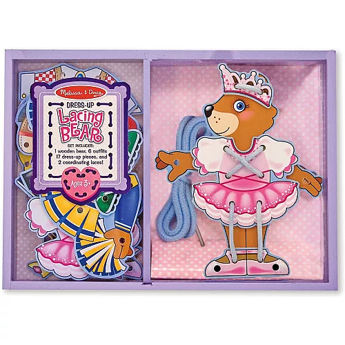Развивающий набор шнуровка Одень мишку от Melissa & Doug Развивающий набор шнуровка Одень мишку от Melissa & Doug