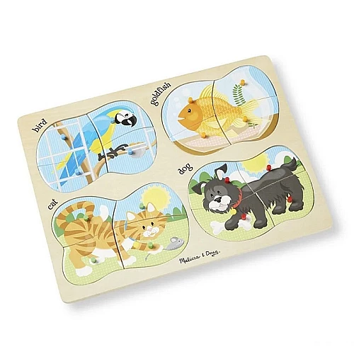 Развивающие пазлы 4 в 1 Домашние животные от Melissa & Doug Развивающие пазлы 4 в 1 Домашние животные от Melissa & Doug