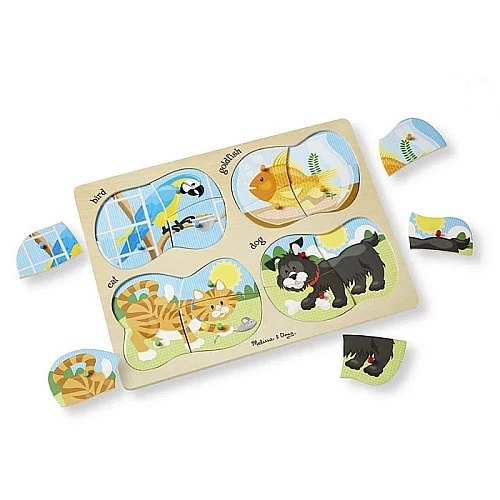 Развивающие пазлы 4 в 1 Домашние животные от Melissa & Doug Развивающие пазлы 4 в 1 Домашние животные от Melissa & Doug