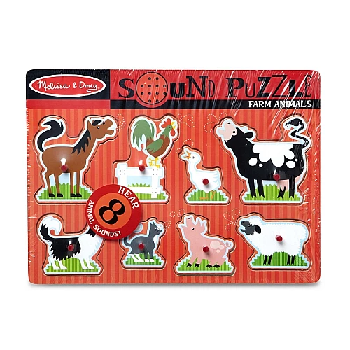Развивающий звуковой пазл Домашние животные от Melissa & Doug Развивающий звуковой пазл Домашние животные от Melissa & Doug