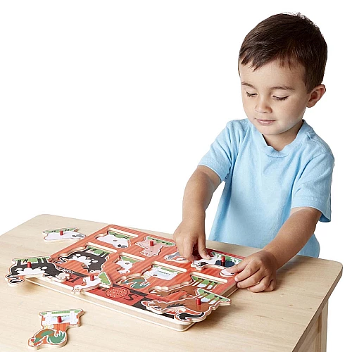 Развивающий звуковой пазл Домашние животные от Melissa & Doug Развивающий звуковой пазл Домашние животные от Melissa & Doug