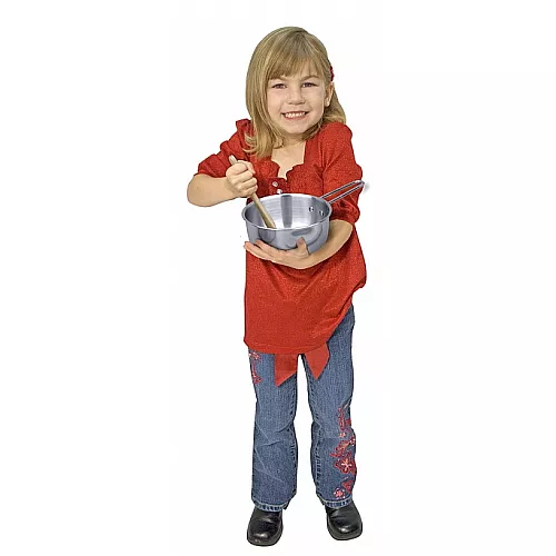 Развивающий набор Нержавеющая кухонная посуда (8 шт) от Melissa & Doug Развивающий набор Нержавеющая кухонная посуда (8 шт) от Melissa & Doug