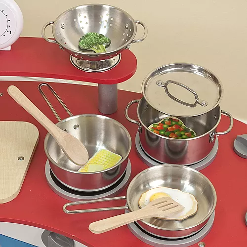 Развивающий набор Нержавеющая кухонная посуда (8 шт) от Melissa & Doug Развивающий набор Нержавеющая кухонная посуда (8 шт) от Melissa & Doug