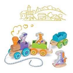 Розвиваюча іграшка Поїзд з тваринами від Melissa & Doug