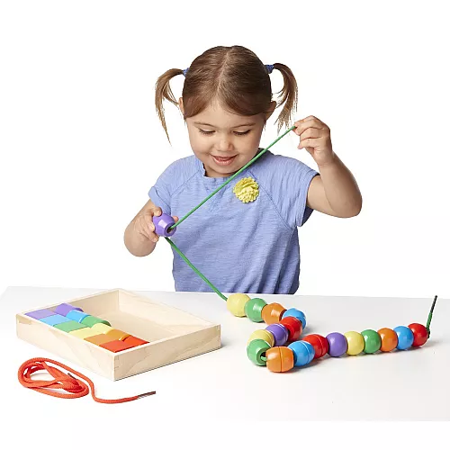 Набір для рахунку і сортування Кольорові намистини від Melissa & Doug Набір для рахунку і сортування Кольорові намистини від Melissa & Doug