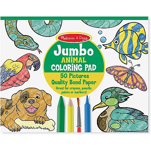 Набір для творчості Альбом розмальовка тварини (50 аркушів) від Melissa & Doug Набір для творчості Альбом розмальовка тварини (50 аркушів) від Melissa & Doug