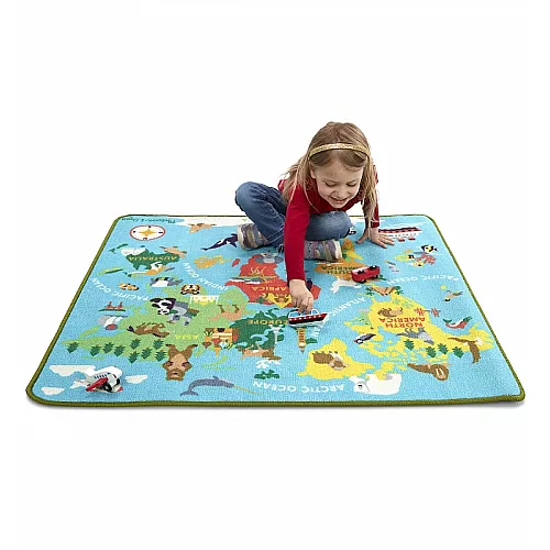 Розвиваючий ігровий килимок Мапа світу від Melissa & Doug Розвиваючий ігровий килимок Мапа світу від Melissa & Doug