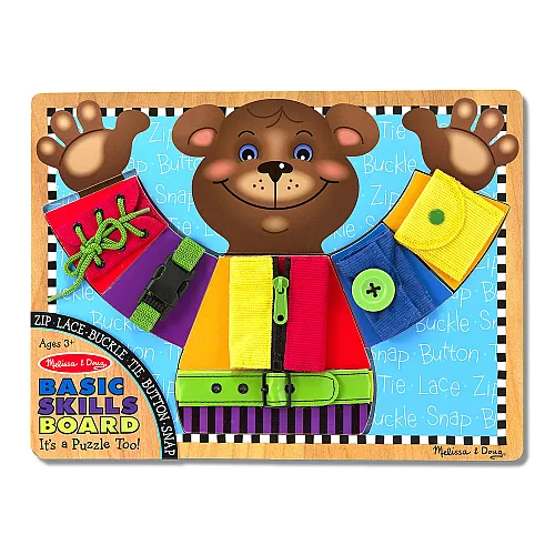 Развивающая доска бизиборд с застежками Мишка от Melissa & Doug Развивающая доска бизиборд с застежками Мишка от Melissa & Doug