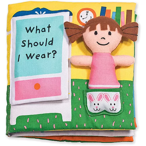 Розвиваюча м'яка книга з лялькою Що мені надіти? від Melissa & Doug Розвиваюча м'яка книга з лялькою Що мені надіти? від Melissa & Doug