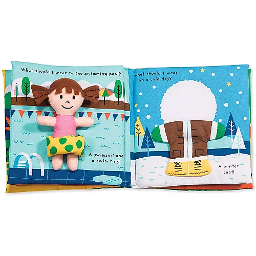 Розвиваюча м'яка книга з лялькою Що мені надіти? від Melissa & Doug Розвиваюча м'яка книга з лялькою Що мені надіти? від Melissa & Doug