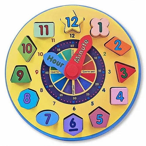 Обучающие аналоговые 3Д часы пазл от Melissa & Doug Обучающие аналоговые 3Д часы пазл от Melissa & Doug