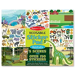 Набор многоразовых наклеек Места обитания животных (более 150 шт) от Melissa & Doug
