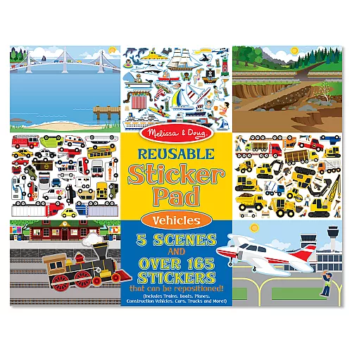 Набор многоразовых наклеек Транспорт (более 165 шт) от Melissa & Doug Набор многоразовых наклеек Транспорт (более 165 шт) от Melissa & Doug