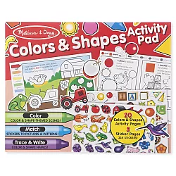 Творчий альбом розмальовка з наліпками Кольори і фігури від Melissa & Doug