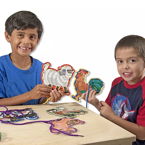 Розвиваючий набір шнурівка Ферма від Melissa & Doug Розвиваючий набір шнурівка Ферма від Melissa & Doug
