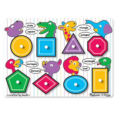 Рамка-вкладыш Геометрические фигуры от Melissa & Doug Рамка-вкладыш Геометрические фигуры от Melissa & Doug