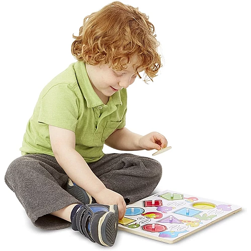 Рамка-вкладыш Геометрические фигуры от Melissa & Doug Рамка-вкладыш Геометрические фигуры от Melissa & Doug