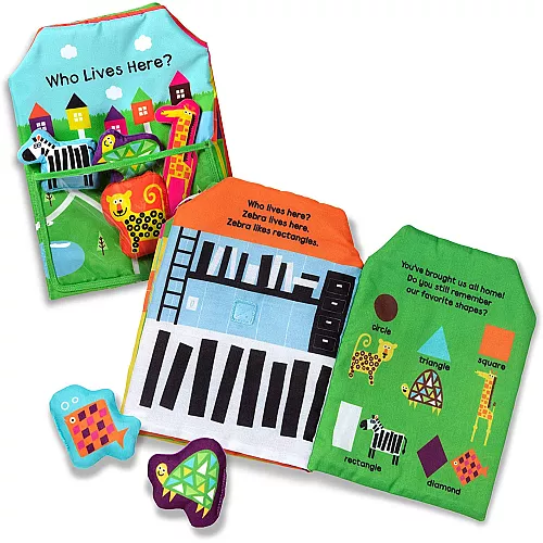 Розвиваюча м'яка книга Хто тут живе? від Melissa & Doug Розвиваюча м'яка книга Хто тут живе? від Melissa & Doug