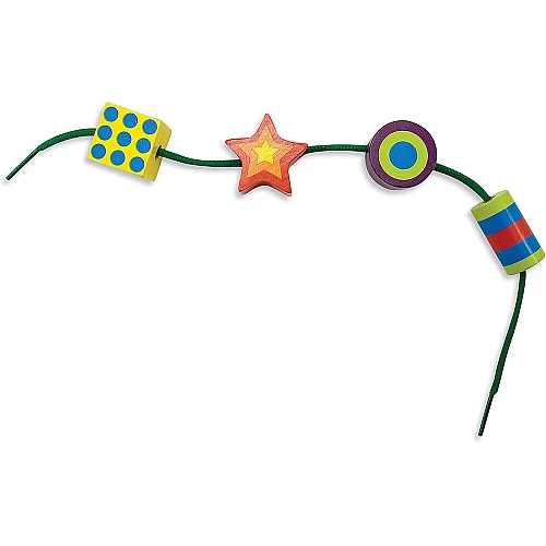 Развивающий набор для счета Деревянные фигурки на шнурках (29 шт) от Melissa & Doug