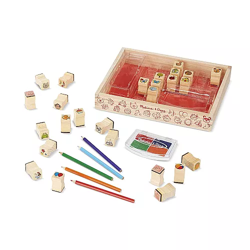 Набор деревянных штампов (26 шт) от Melissa & Doug