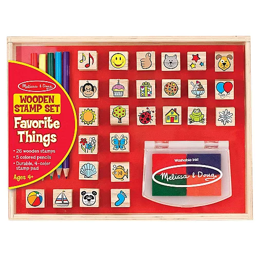 Набор деревянных штампов (26 шт) от Melissa & Doug