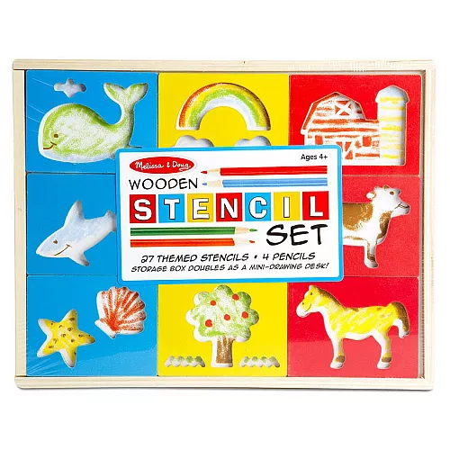Набор деревянных трафаретов для творчества (27 шт) от Melissa & Doug Набор деревянных трафаретов для творчества (27 шт) от Melissa & Doug