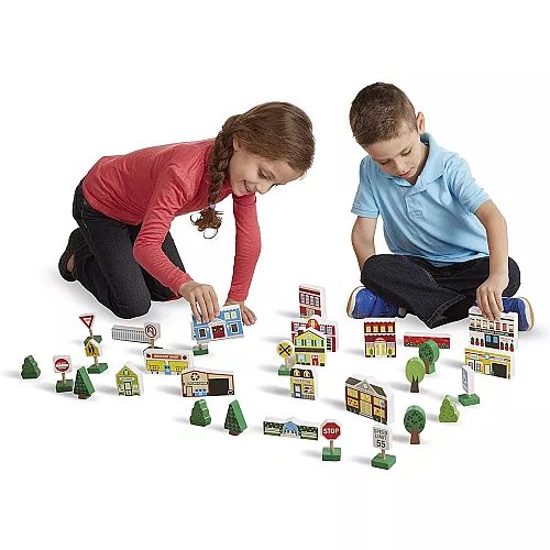 Развивающий деревянный набор Городок от Melissa & Doug Развивающий деревянный набор Городок от Melissa & Doug