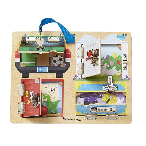 Бизиборд с защелками и блокировкой от Melissa & Doug Бизиборд с защелками и блокировкой от Melissa & Doug