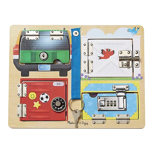 Бизиборд с защелками и блокировкой от Melissa & Doug Бизиборд с защелками и блокировкой от Melissa & Doug