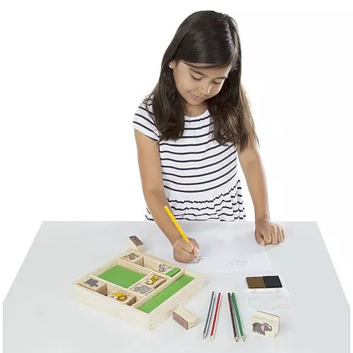 Набір штампів Тварини сафарі (9 шт) від Melissa & Doug Набір штампів Тварини сафарі (9 шт) від Melissa & Doug