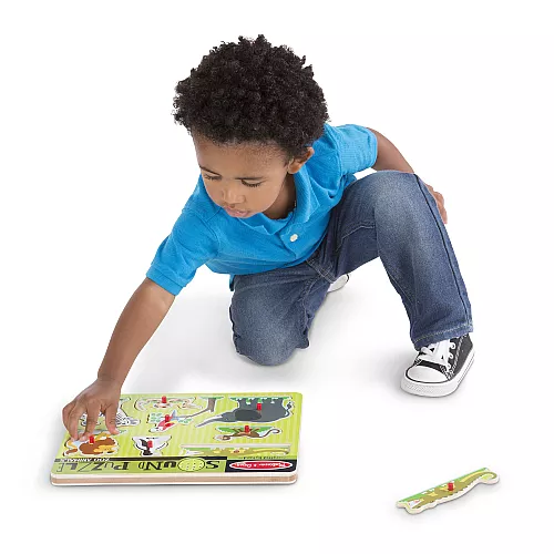 Розвиваючий звуковий пазл Зоопарк від Melissa & Doug Розвиваючий звуковий пазл Зоопарк від Melissa & Doug