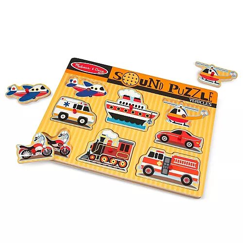 Развивающий звуковой пазл Машинки (8 элементов) от Melissa & Doug Развивающий звуковой пазл Машинки (8 элементов) от Melissa & Doug