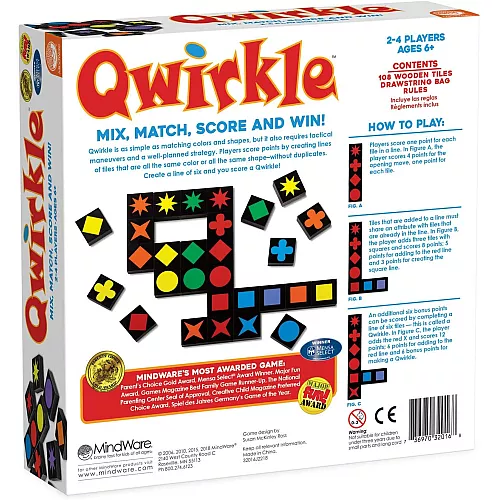 Настільна логічна гра Qwirkle від MindWare