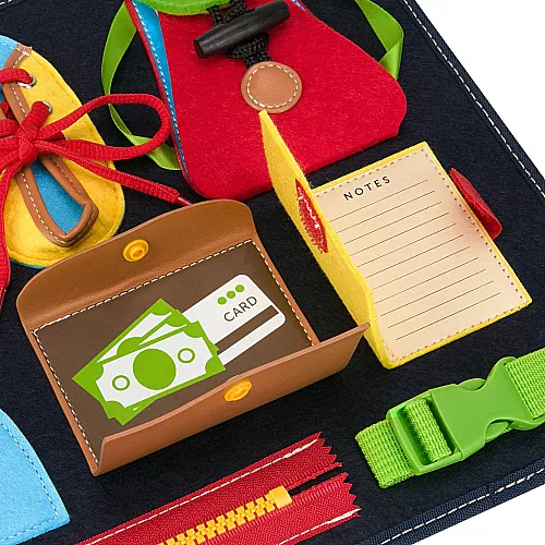 Развивающая игрушка Монтессори Бизиборд Молния, шнуровка от Mini Explorer Развивающая игрушка Монтессори Бизиборд Молния, шнуровка от Mini Explorer