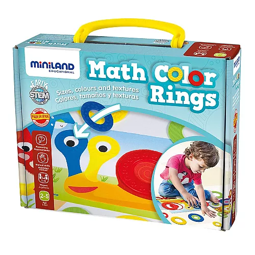 Розвиваючий набір Кольорові кільця (16 кілець) від Miniland