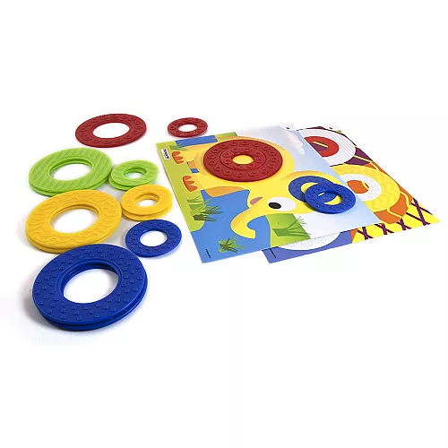 Розвиваючий набір Кольорові кільця (16 кілець) від Miniland