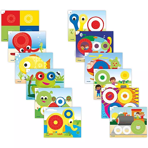 Розвиваючий набір Кольорові кільця (16 кілець) від Miniland