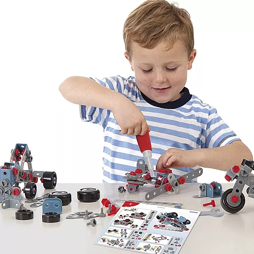 Розвиваючий будівельний набір Роботи машинки (106 деталей) від Miniland Розвиваючий будівельний набір Роботи машинки (106 деталей) від Miniland