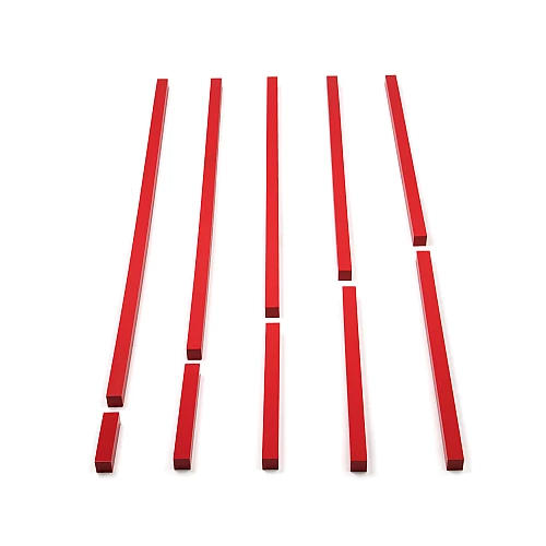 Лічильний набір Числові штанги Монтессорі червоні