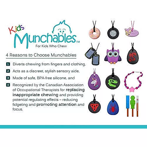 Сенсорный набор жевательных трубочек (10 шт) от Munchables Сенсорный набор жевательных трубочек (10 шт) от Munchables