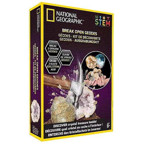 Научный STEM набор Геоды (2 шт) от NATIONAL GEOGRAPHIC Научный STEM набор Геоды (2 шт) от NATIONAL GEOGRAPHIC