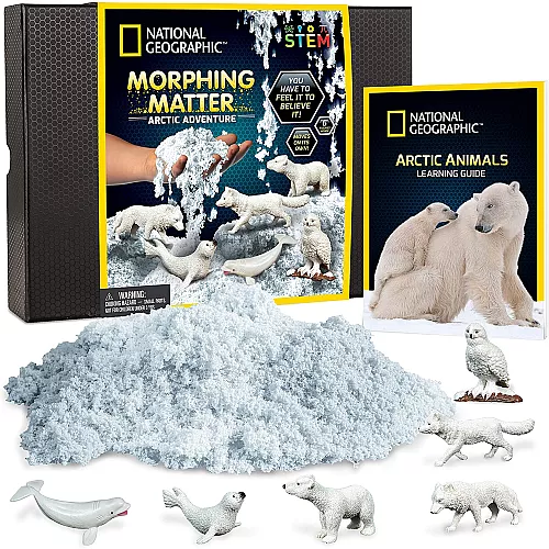 Научный STEM набор Морфирующий песок Арктика от NATIONAL GEOGRAPHIC