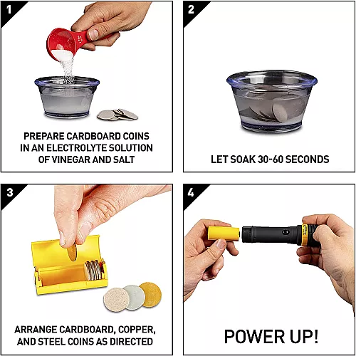 Научный STEM набор Фонарик на монетах от NATIONAL GEOGRAPHIC
