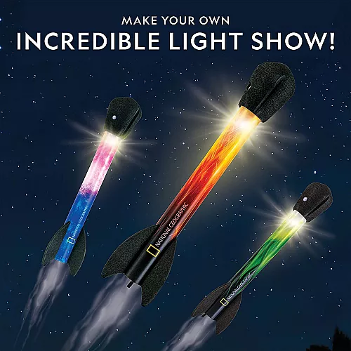 Науковий STEM набір LED ракети (5 шт) від NATIONAL GEOGRAPHIC Науковий STEM набір LED ракети (5 шт) від NATIONAL GEOGRAPHIC