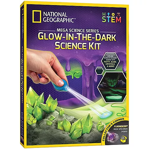 Развивающий STEM набор Светящаяся в темноте Лаборатория от National Geographic Развивающий STEM набор Светящаяся в темноте Лаборатория от National Geographic