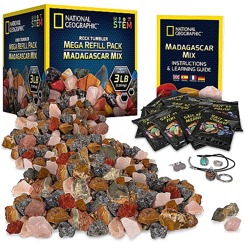 Научный STEM набор Камни с Мадагаскара (1,36 кг) от NATIONAL GEOGRAPHIC Научный STEM набор Камни с Мадагаскара (1,36 кг) от NATIONAL GEOGRAPHIC