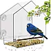 Прозрачная большая кормушка для птиц (24х18х11 см) от Nature's Hangout